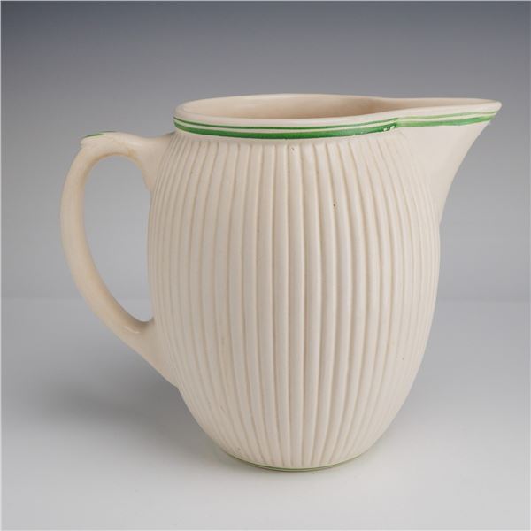 Universal Cambridge Art Pottery Pitcher. Ribbed Design