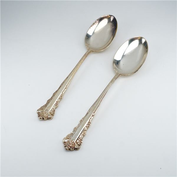2pc Lunt Sterling Silver Teaspoons, Belle Meade