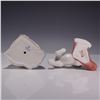 Image 3 : 2pc Lladro and NAO Porcelain Figurines, Angel with Child and Puppy with Stocking