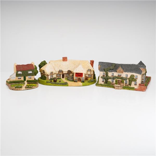 Three Royal Doulton Hand Painted Miniature Village Buildings