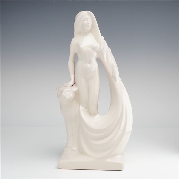 Frankoma, Lady with Panther Figurine, Model 504