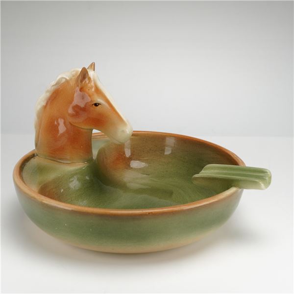 Goldscheider Porcelain Horsehead Ashtray