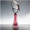 Image 2 : 2pc Vanity Mirror and Pink Vase