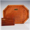 Image 3 : Two Wooden Lidded Boxes