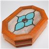 Image 4 : Two Wooden Lidded Boxes
