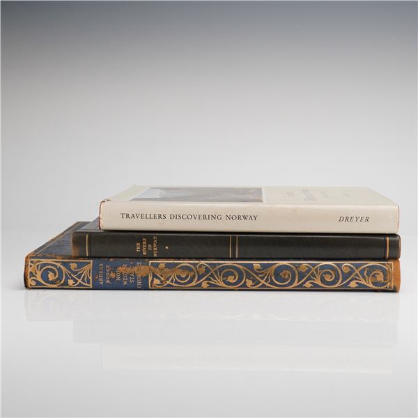 3pc Collection of Norwegian Subject Hardback Books