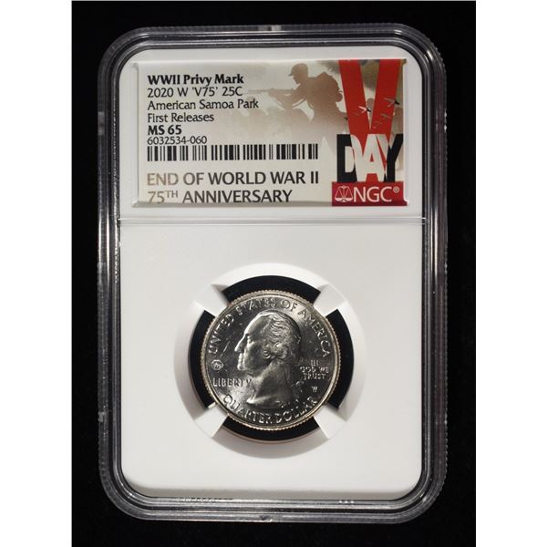 2020-W 'V75' WASHINGTON QUARTER NGC MS65