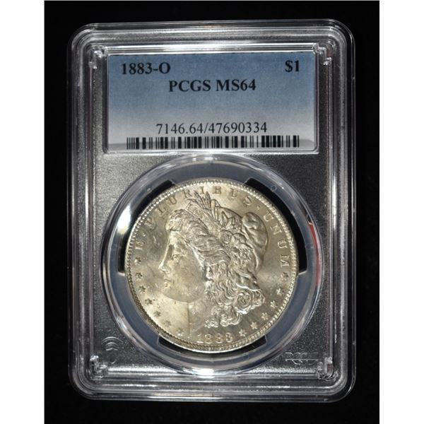 1883-O MORGAN DOLLAR PCGS MS64