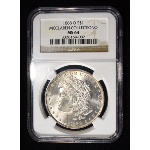 1888-O MORGAN DOLLAR NGC MS64