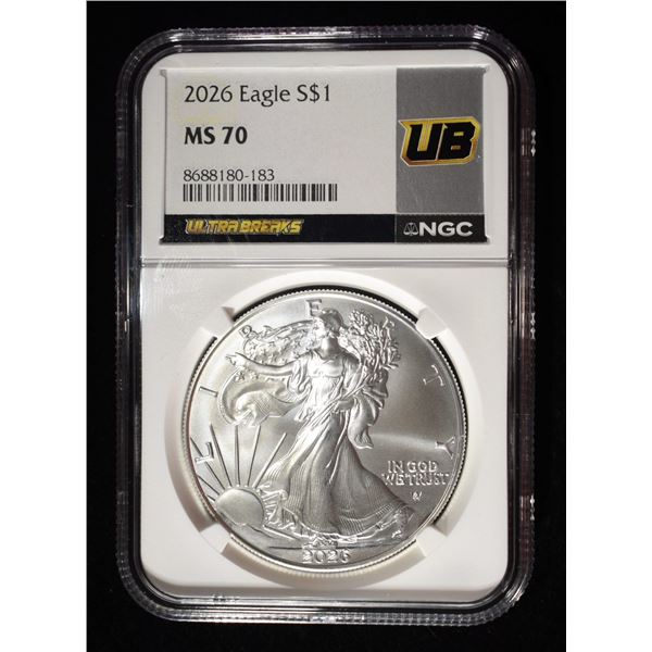 2026 AMERICAN SILVER EAGLE NGC MS70