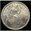 Image 1 : 1853 SEATED LIBERTY DOLLAR AU/BU