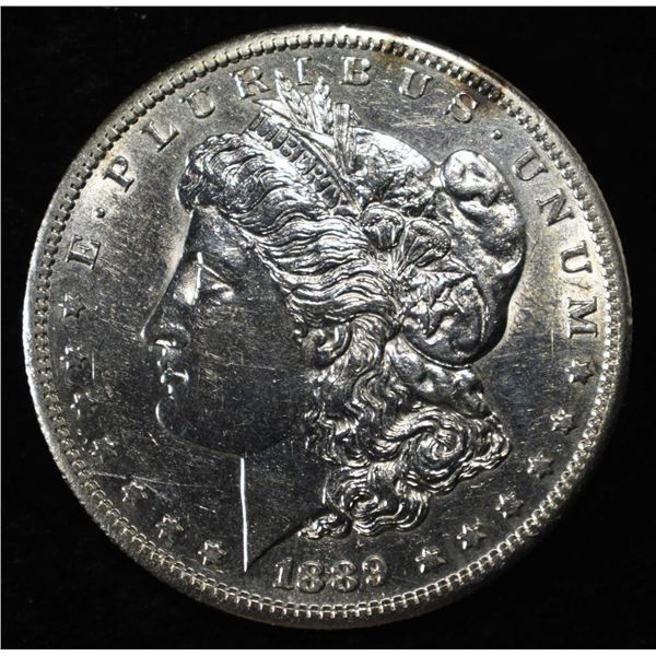 1889-S MORGAN DOLLAR AU/BU
