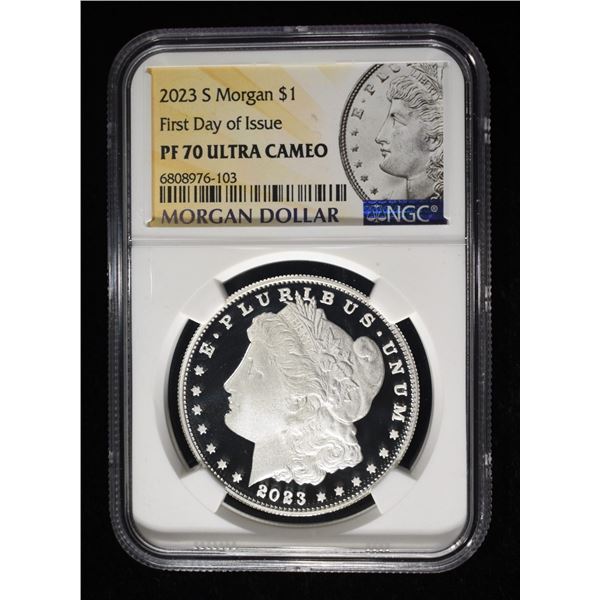 2023-S MORGAN DOLLAR NGC PF70 ULTRA CAMEO