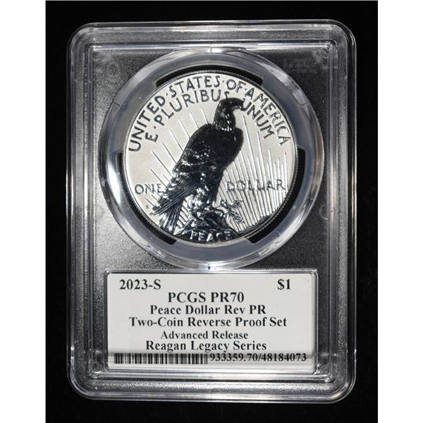 2023-S PEACE DOLLAR PCGS REV PR 70
