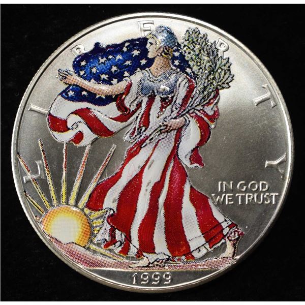 1999 AMERICAN SILVER EAGLE COLORIZED