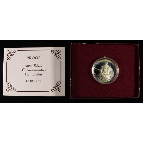 1982-S 50C COMMEM WASHINGTON PROOF