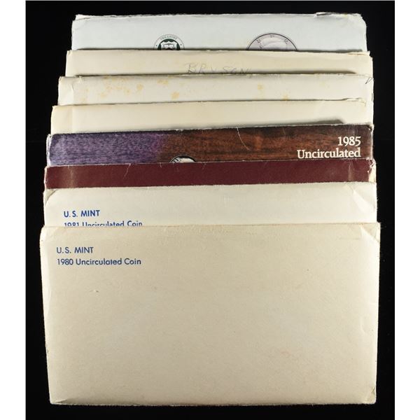 1980-1981, 1984-1989 MINT SETS
