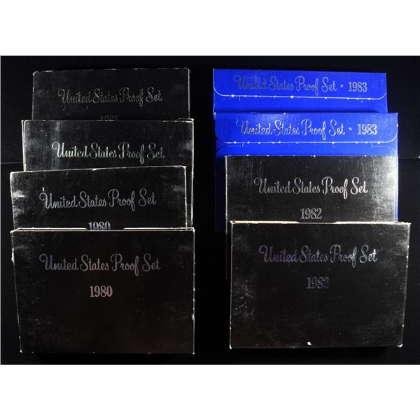 (2) 1980-1983 US PROOF SETS