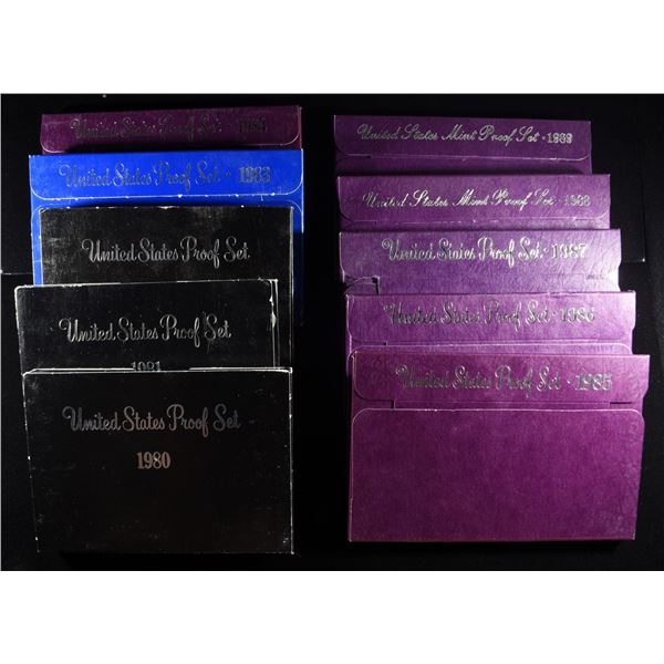 1980-89 US PROOF SETS