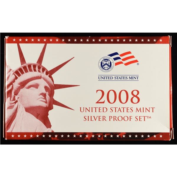 2008 SILVER PROOF SET INCOMPLETE