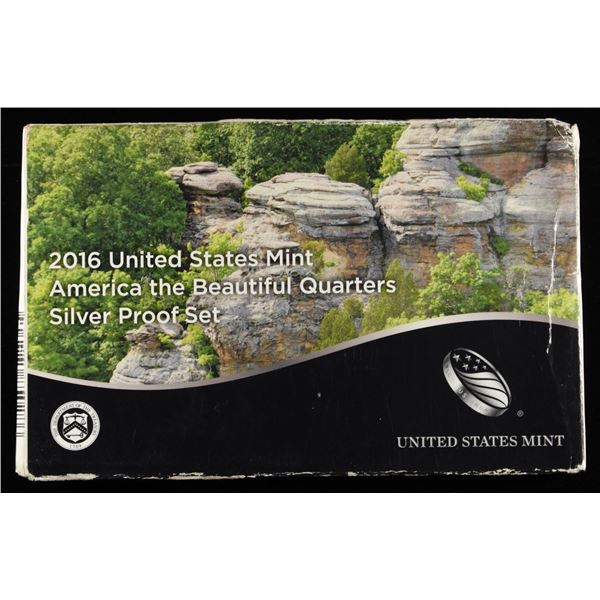 2016 AMERICA THE BEAUTIFUL 25C SILVER PROOF SET