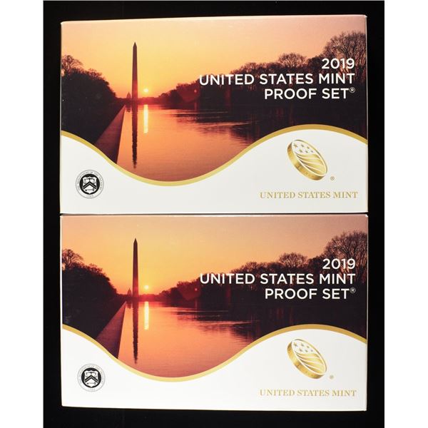 (2) 2019 MINT PROOF SETS