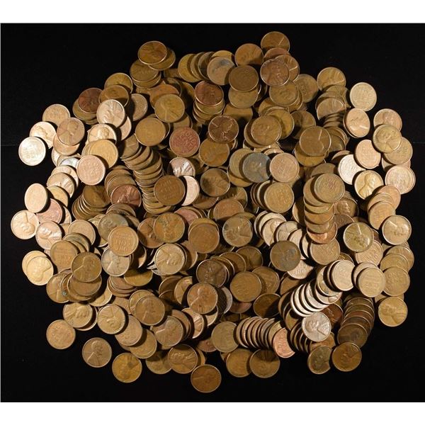 (500) WHEAT CENTS: MIXED DATES