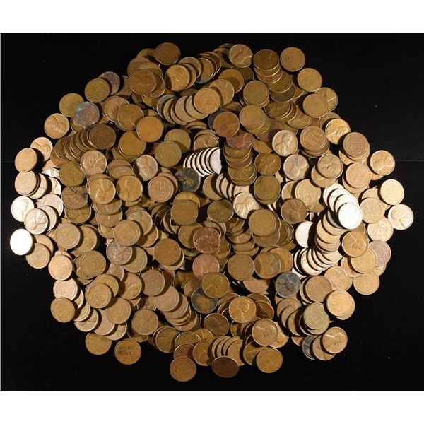 (500) 40'S & 50'S WHEAT CENTS