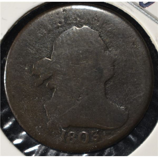 1803 DRAPED BUST HALF CENT