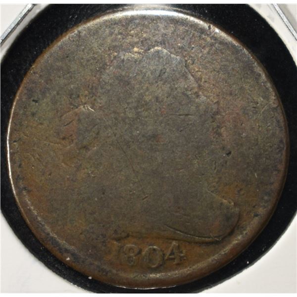 1804 DRAPED BUST HALF CENT