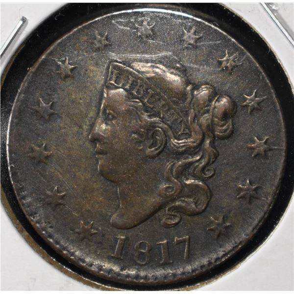 1817 CORONET HEAD 13 STARS CENT