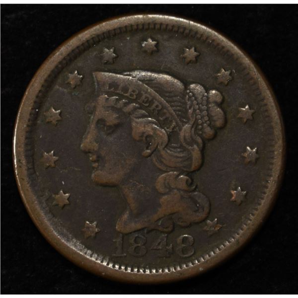 1848 BRAIDED HAIR CENT