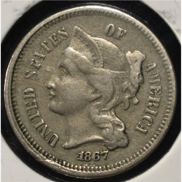 1867 3-CENT NICKEL