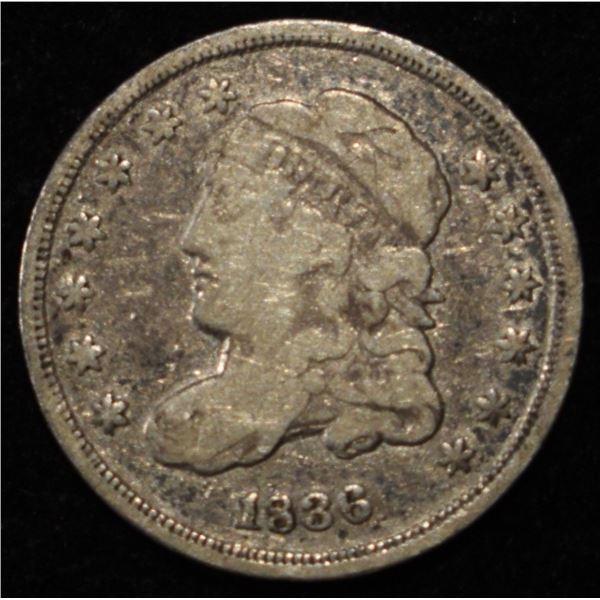 1836 CAPPED BUST HALF DIME