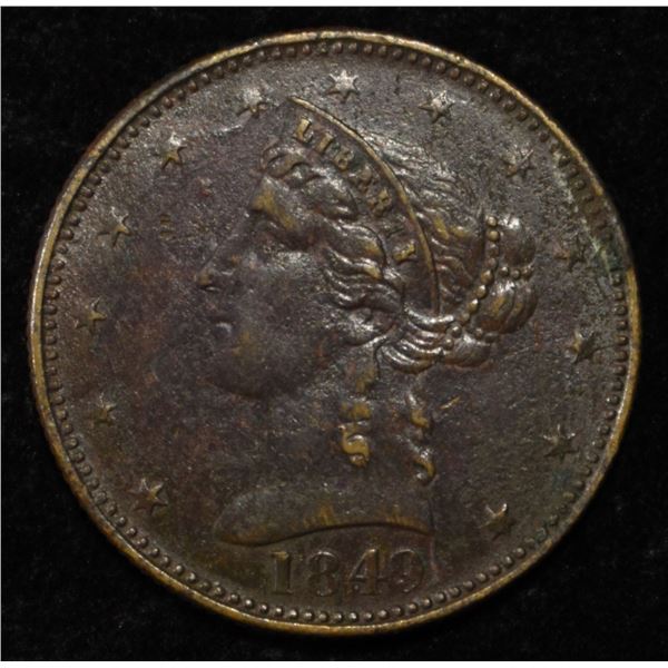 1849 CALIFORNIA GOLD MINER TOKEN