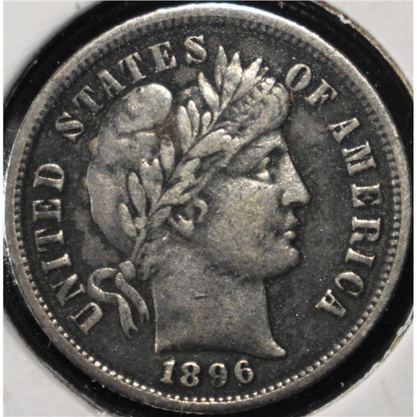 1896 BARBER DIME