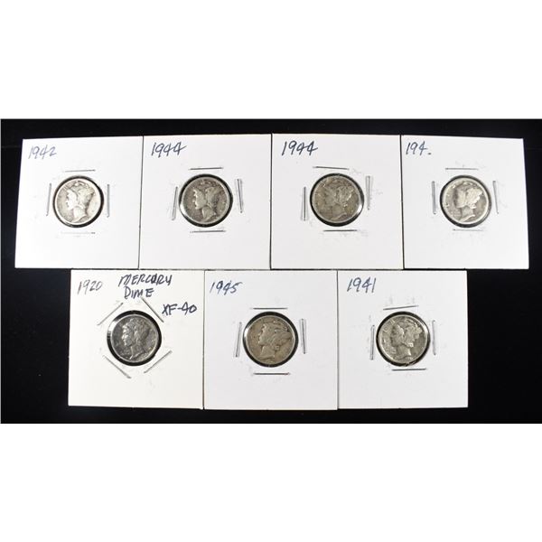 (7) MERCURY DIMES