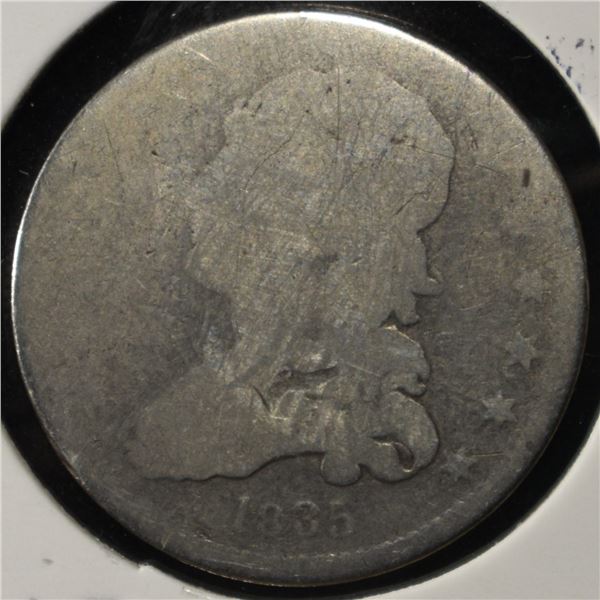 1835 CAPPED BUST QUARTER