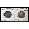Image 1 : 1875 & 1877 LIBERTY SEATED QUARTERS