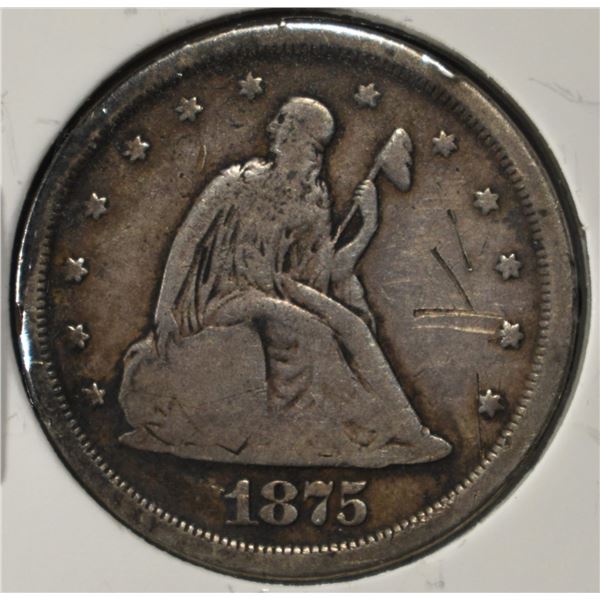 1875-S LIBERTY SEATED TWENTY CENT PIECE