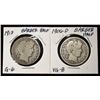 Image 1 : 1906-D & 1913 BARBER HALF DOLLAR