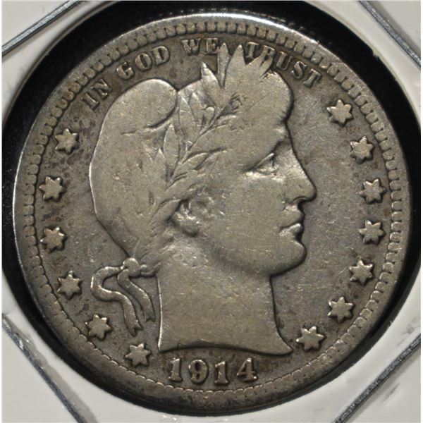 1914-S BARBER QUARTER