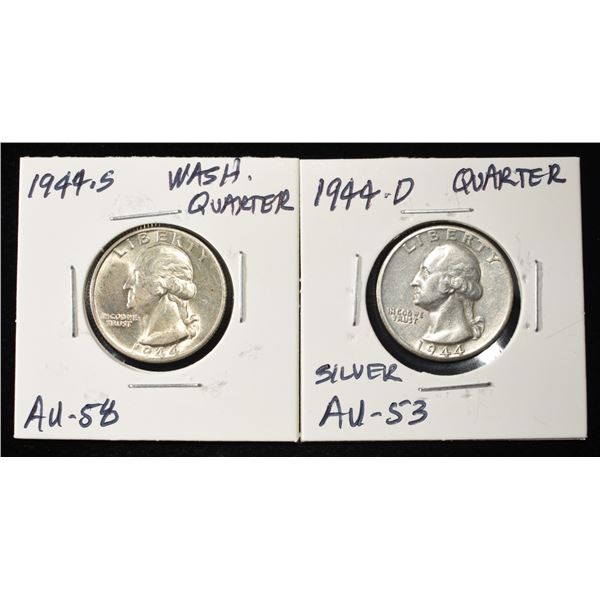 1944-D&S WASHINGTON QUARTERS