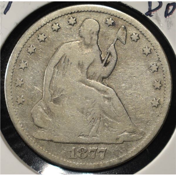 1877 SEATED LIBERTY HALF DOLLAR