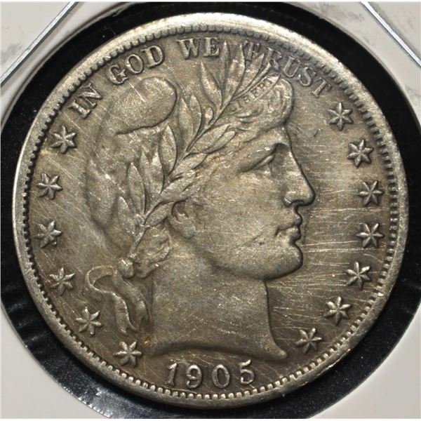 1905 BARBER HALF DOLLAR