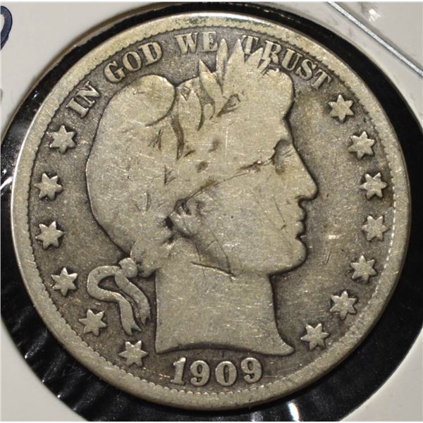1909-O BARBER HALF DOLLAR