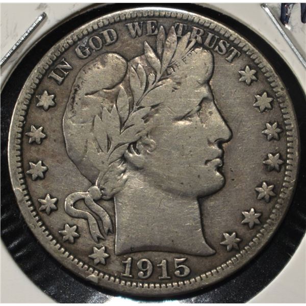 1915-S BARBER HALF DOLLAR