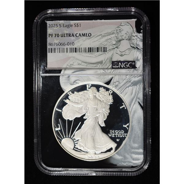 2025-S AMERICAN SILVER EAGLE NGC PF70 ULTRA CAMEO
