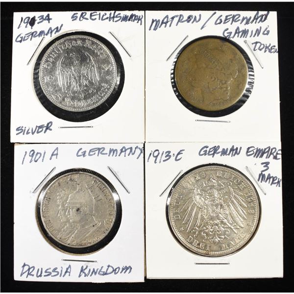 (4) GERMAN COINS