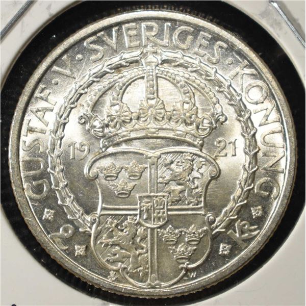 1921 SWEDISH 2 KRONOR